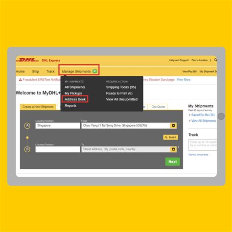 ukinvoicequeries@dhl|MyDHL User Guide.